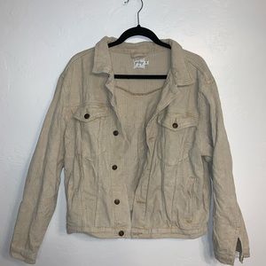 Princess Polly tan corduroy jacket